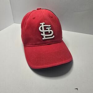 St Louis Cardinals Adjustable Baseball Cap Red Navy Rigid Bill Embroidered 1990s